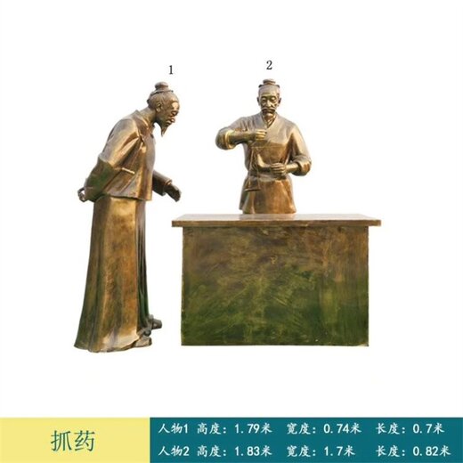 天津制藥人物雕塑樣式優雅